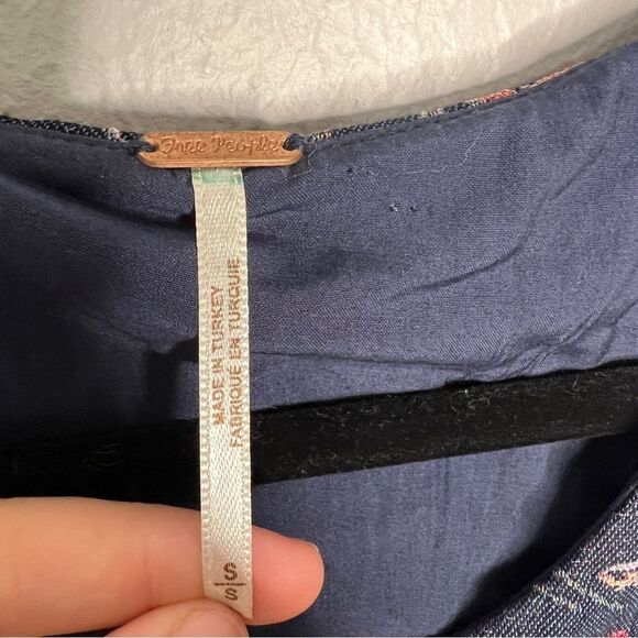 Free People Brocade floral a-line dress Size Small - Picture 6 of 8